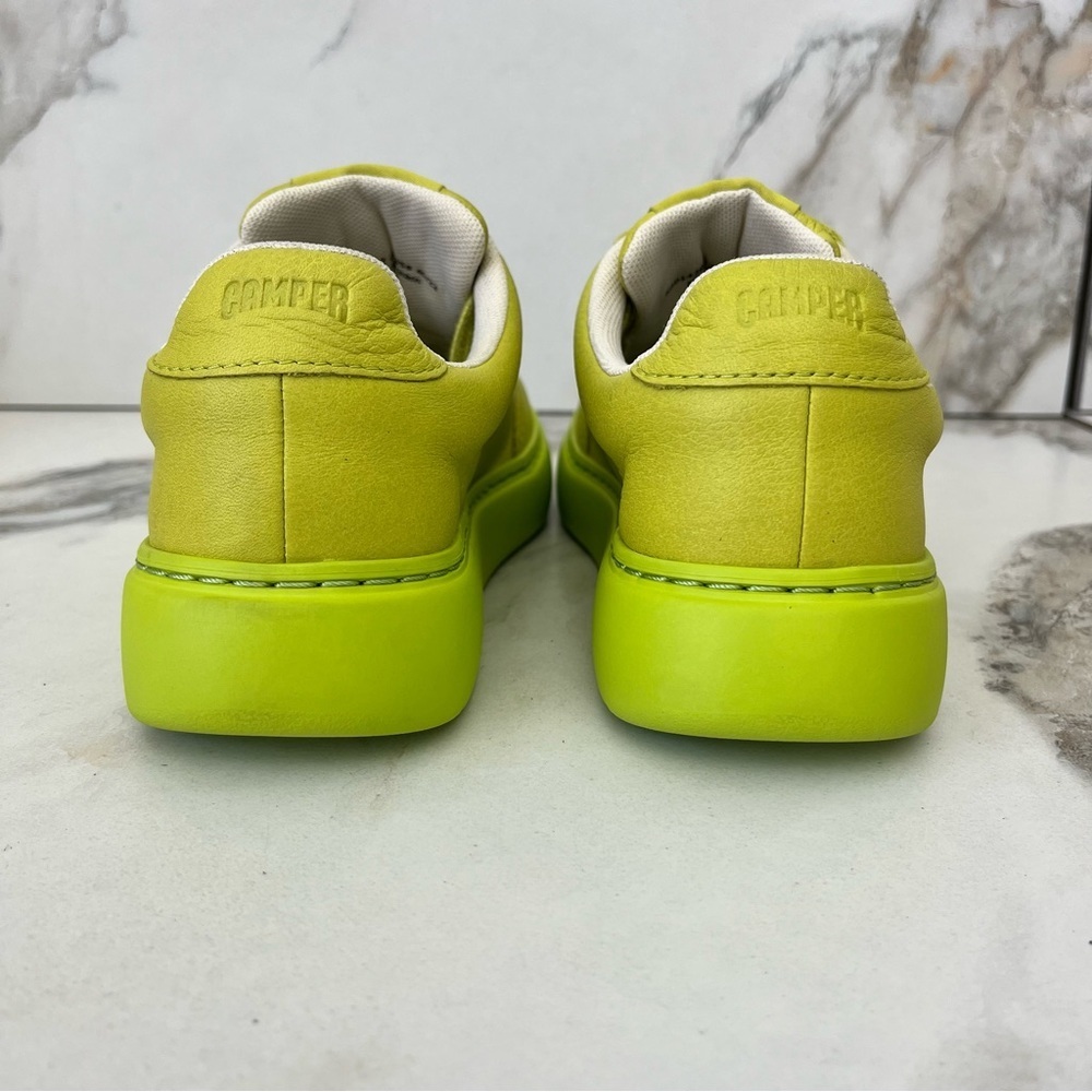 CAMPER Runner K21 Platform Sneakers in Green Leather Size 5 NEW - Picture 11 of 16